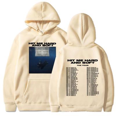 Hit Me Hard And Soft Tour Hoodies Осень Зима Мужчины Женщины Длинные рукава Толстовки Harajuku Удобные пуловеры