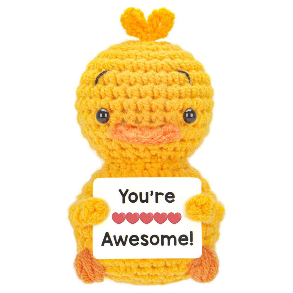 Funny Crochet Avocado Handmade Ornaments Emotional Support With Card Desktop Ornament Handmade Knitte Avocado Gift Home Decor