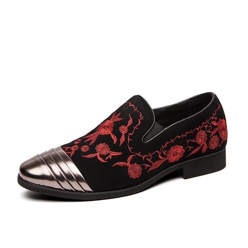 Модные роскошные замшевые туфли мужские свадебные туфли большого размера дизайнерские вышитые туфли-лоферы высококачественные оксфорды мужские туфли на плоской подошве для вечеринок