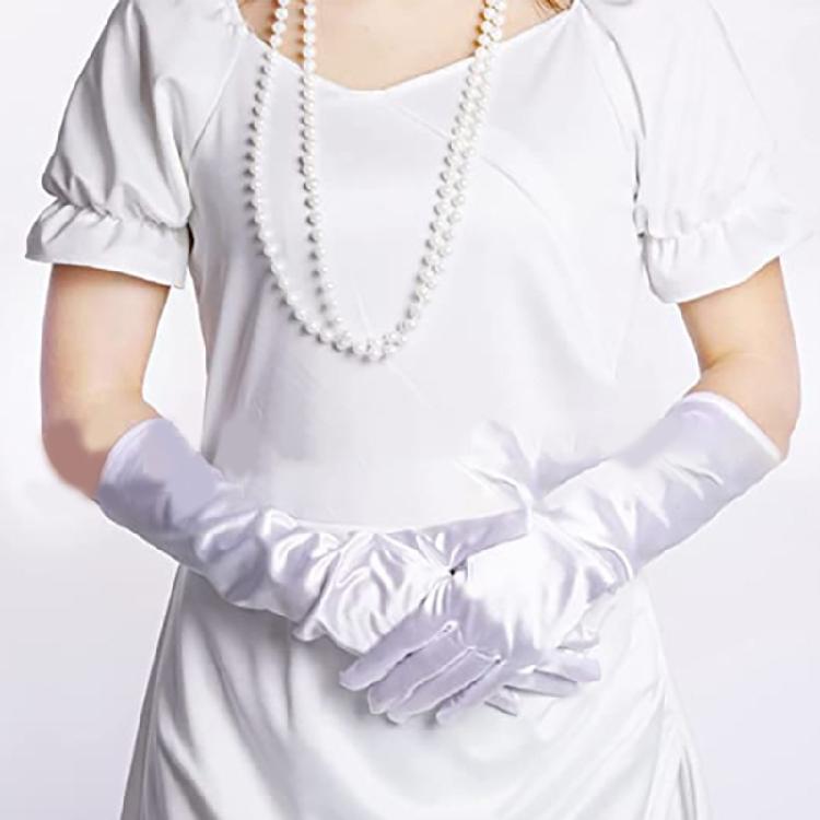 Вечерние платья перчатки для женщин леди перчатки с полным пальцем перчатки для выпускного вечера