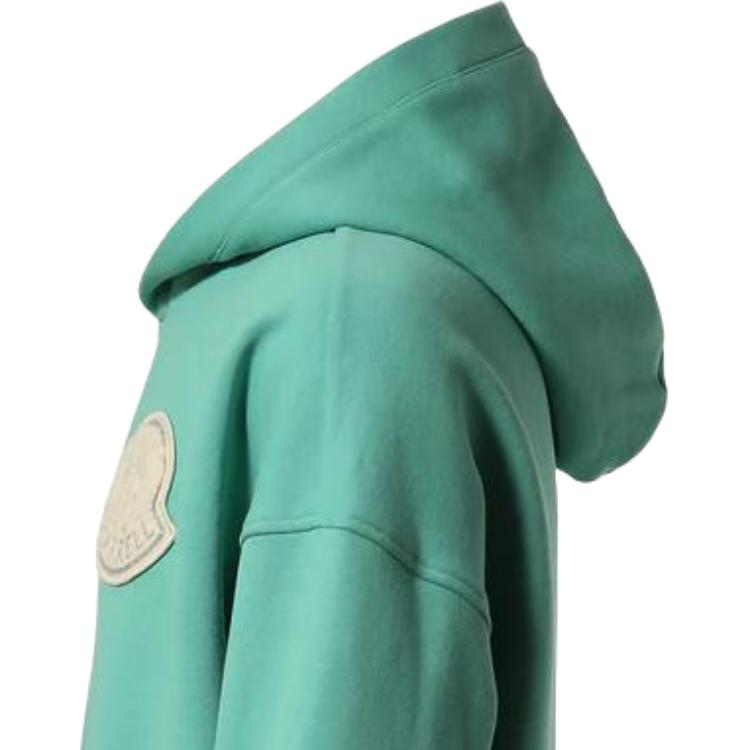 Moncler Hooded Long Sleeve Pullover Sweatshirt Men sweatshirt Green 8G00003UM281884H
