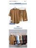 Men's High-Quality Summer Casual Short-Sleeve T-Shirt Set with Breathable Round Neck