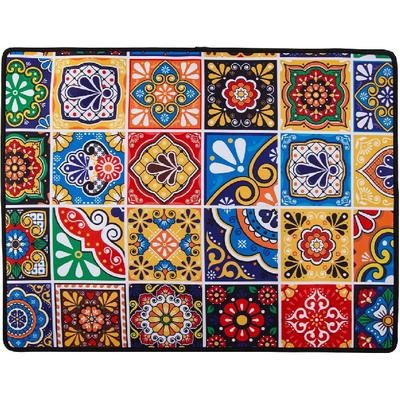 Мексиканская кухонная подставка Talavera для сушки посуды, Декоративная подкладка для столешниц, Супервпитывающая неопреновая коврик-сушилка для посуды, Кофеварки, Эспрессо-машины