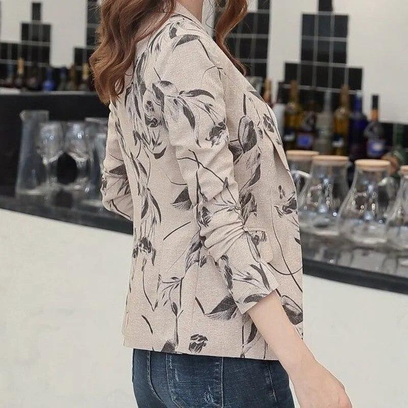 Женские пиджаки, куртки, офисный женский костюм, осеннее тонкое деловое короткое пальто