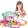 DIY Pop Beads Girl Toy Creativity PopArty Beads Snap-Together for Kid Crafts Children Bracelet Jewelry Fashion Kit Toy for Girl