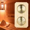 Термометр для сауны Большой экран Батарея не требуется Высокоточный настенный мониторинг температуры 2-в-1 Цифровой термометр для сауны Гигрометр