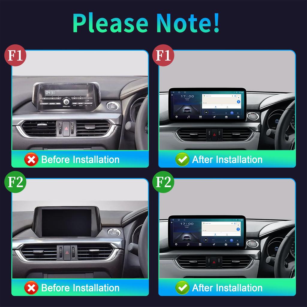 12,3" для Mazda 6 Atenza 3 2015-2018 с правым рулем автомобильное радио мультимедиа беспроводной Carplay мультимедиа 4G GPS стерео сенсорный экран