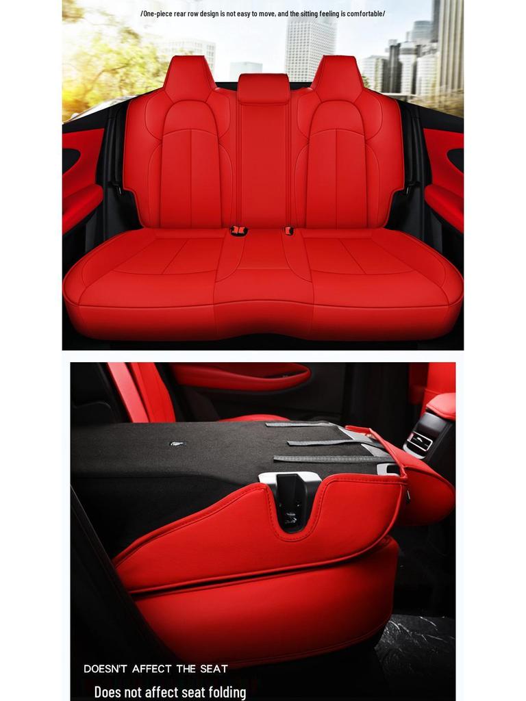 Oshan X5 Универсальная кожаная подушка на сиденье «Четыре сезона» - Полный охват для пяти сидений