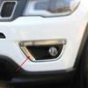 Для Jeep Compass 2017-2021 противотуманная фара Хромированная накладка Аксессуары