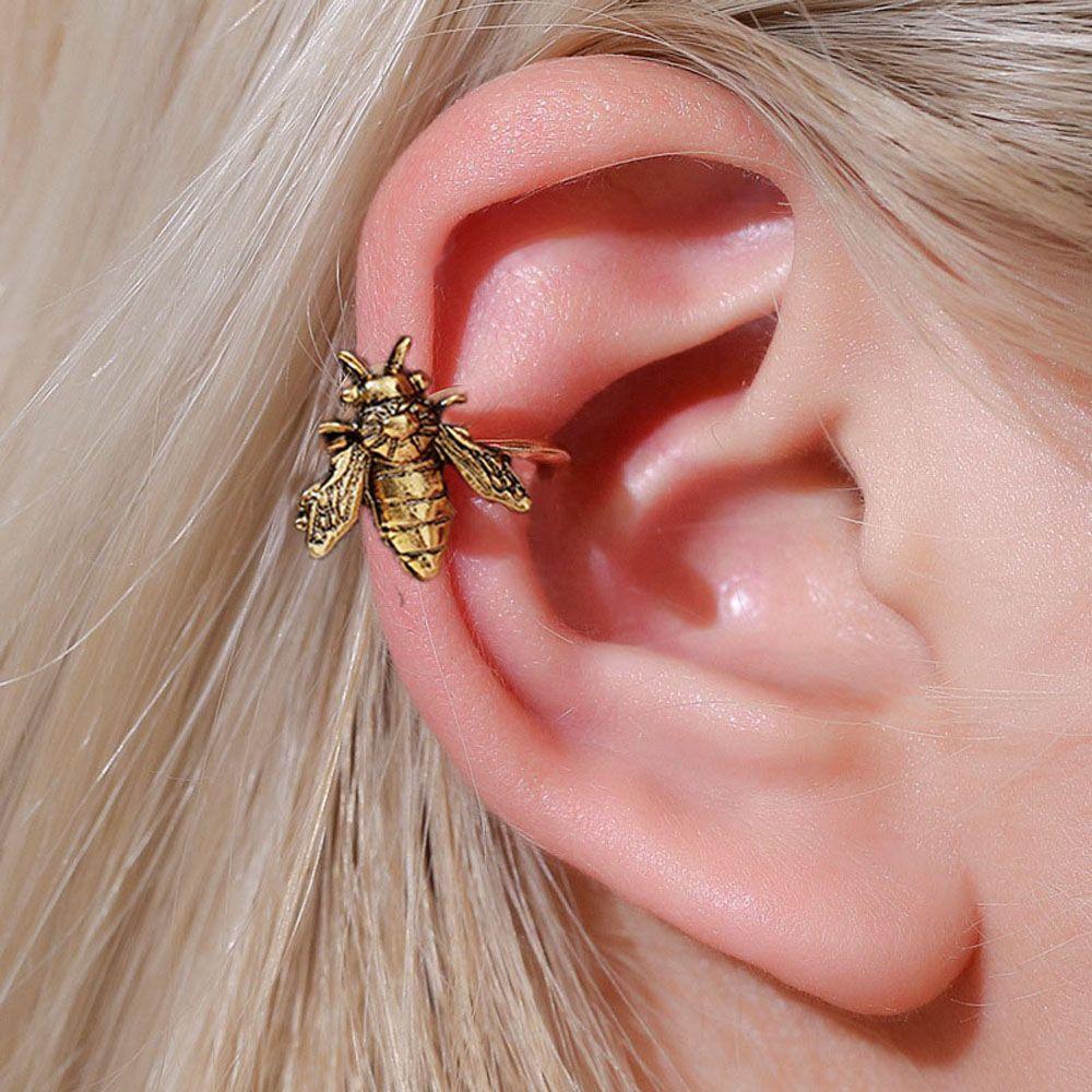 Insect No Piercing Accessories Gifts For Women Stud Earrings Ear Cuffs Jewelry Clip Earrings