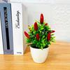 Fake Flower Pot Ornaments Pepper Plant Pomegranate
