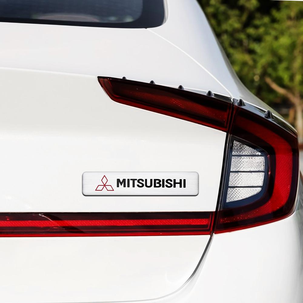 4PC Car Badge Sticker Auto Sticker Body Trunk Decorative Decal for MITSUBISHI Ralliart Lancer Competition Outlander EX LANCER