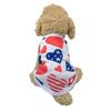 Summer Breathable Dog Cat Vest Clothes Independence Day July 4th Pet T-shirt For Small Medium Dogs Cats Chihuahua Pug Thin Coat