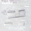 RosyPosy Soft Small Square Frozen Removable Pencil Bag Multifunctional Double Pencil Bag Student Large Capacity Exam Stationery Bag