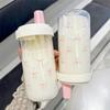 500/700 мл Розовая бутылка для воды с соломинкой и крышкой, милые бутылки для питья чая, молока, кофе, воды, газировки K8G0