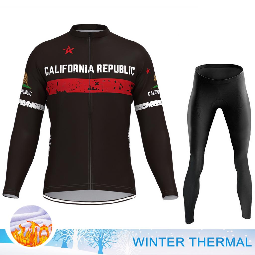 Bicycle Clothing Men's Winter Cycling Set Men Bike Clothes Man Cycling Outfit Man Clothes Sets Male Shirts Winter Cycle Jersey