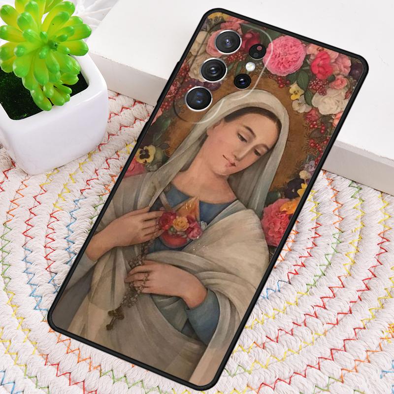 Чехол для телефона из ТПУ с изображением Девы Марии для Samsung Galaxy note 10 pro S26 S25 S24 S23 S22 Ultra Plus S21 FE S20 Ударопрочный чехол