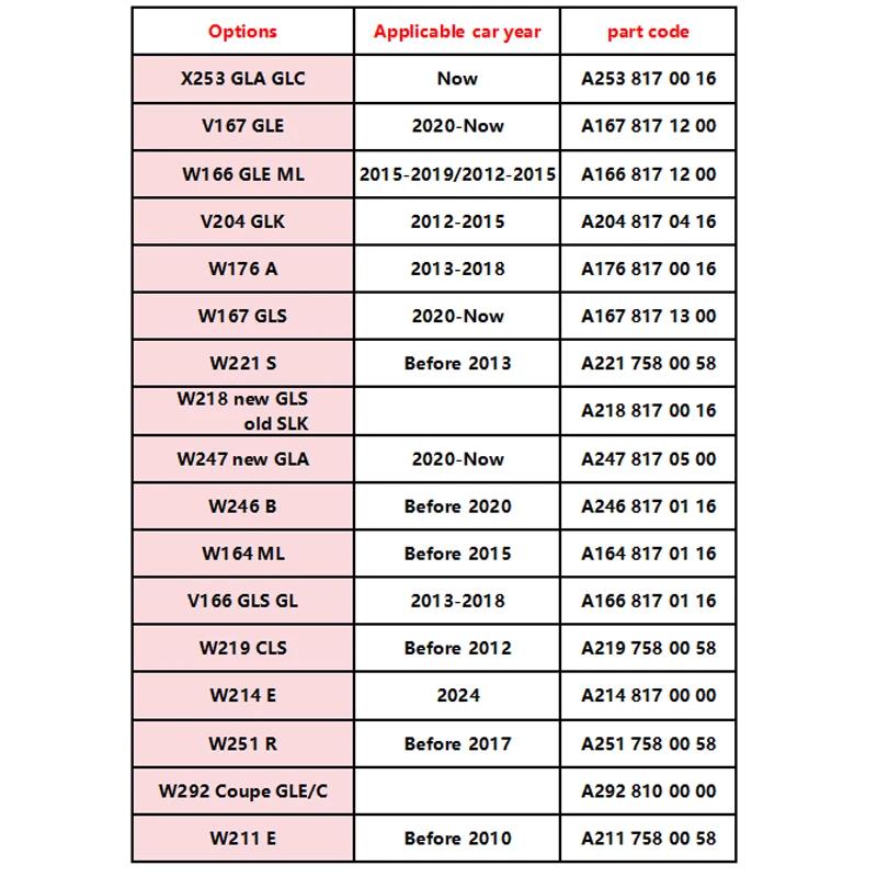 Car Sticker 2025 For Benz 9cm ABS Car Rear Decal Trunk Emblem Sticker For Mercedes Benz S320 W164 W203 W204 W168 C180 E320 A200