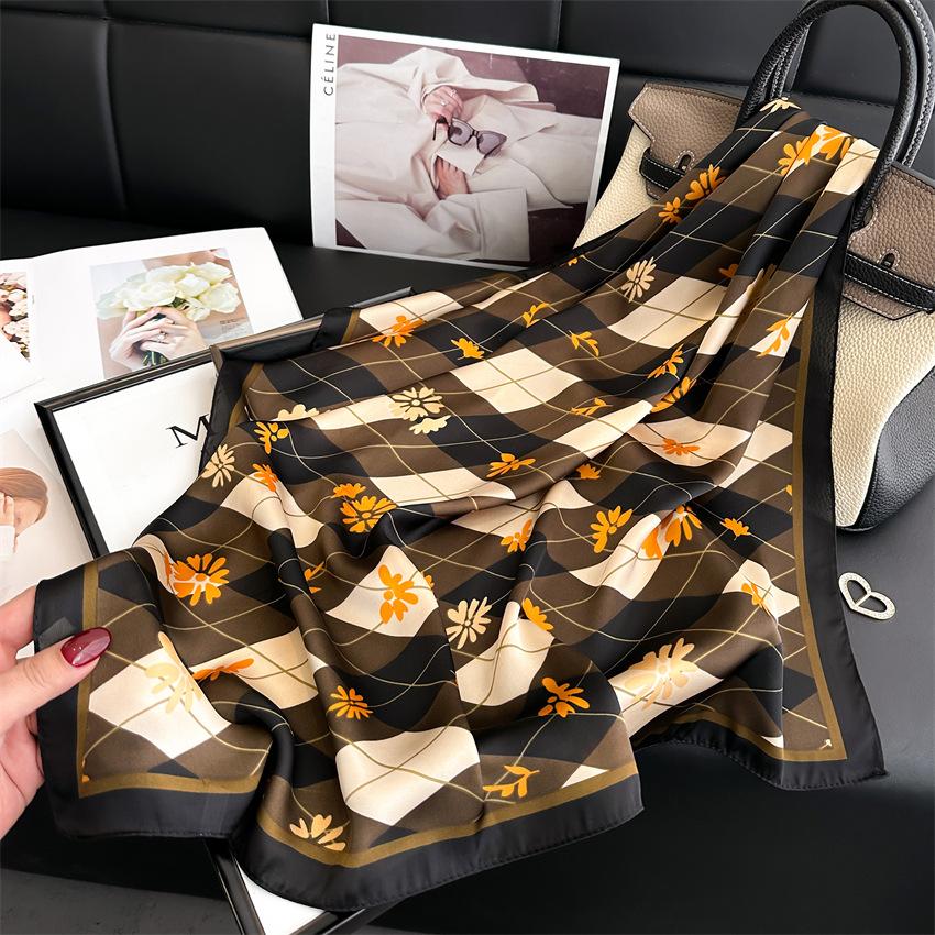 70 * 70 см новый шелковый маленький квадратный шарф для защиты шеи женщин профессиональный шарф универсальный шарф для волос шарф