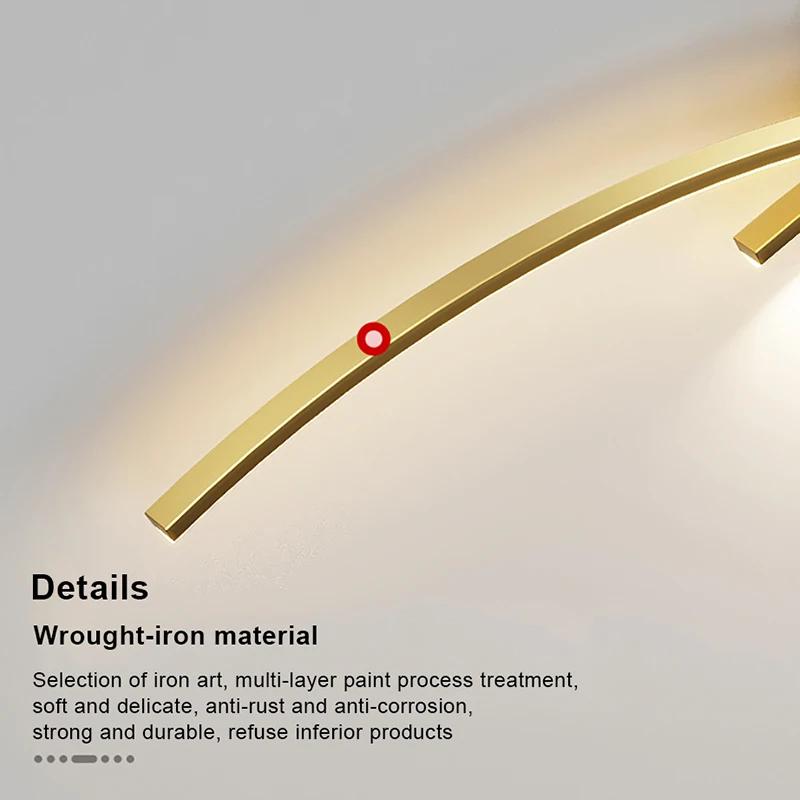 Современный настенный светильник LED черный белый золотой фон декоративный свет для гостиной спальни прикроватный светильник для внутреннего освещения бра