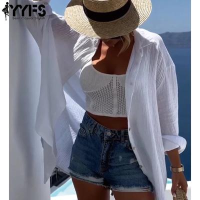 Женские модные повседневные весенне-осенние блузки и рубашки-поло с длинными рукавами и воротником-стойкой