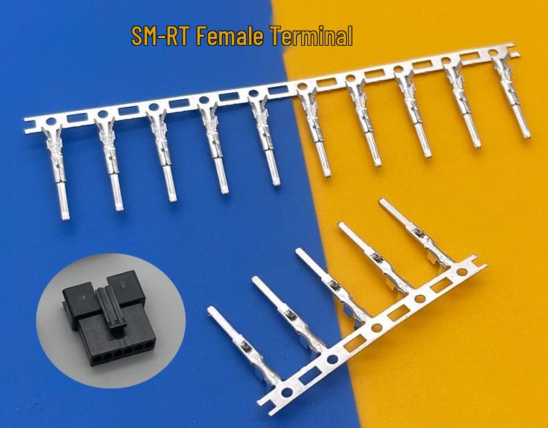 2.5mm Pitch Crimped Terminal Connector: SM-PT (Blade)/SM-RT (Pin) Receptacle