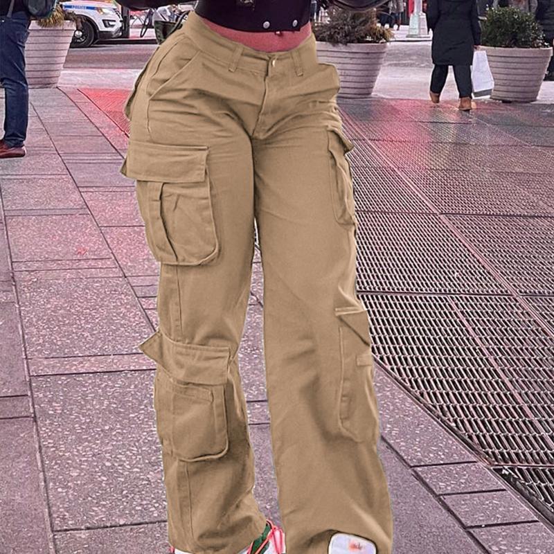 Высокая талия Модный уличный стиль Женские джинсы Повседневные брюки Трендовая рабочая одежда Длинные брюки Удобный крой Джинсовые брюки