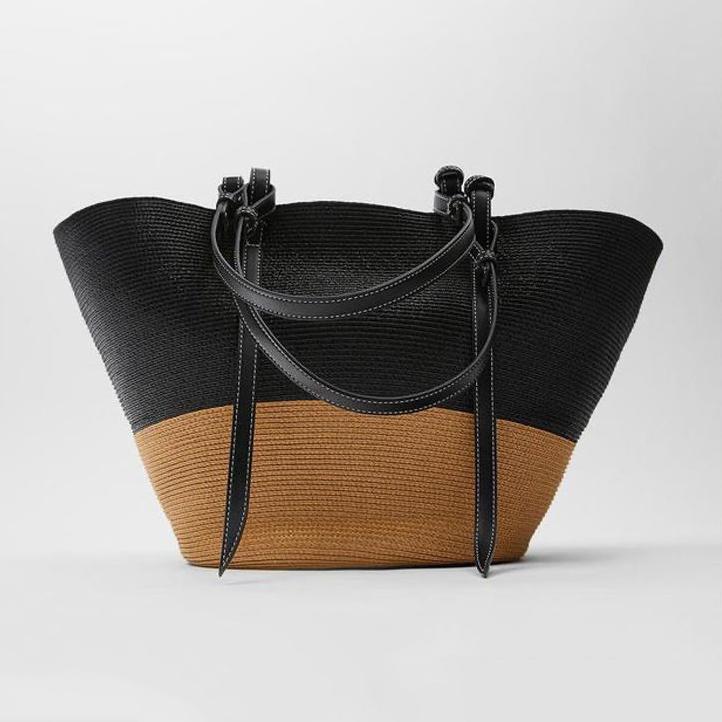 Yogodlns Женские летние пляжные соломенные сумки-корзины, повседневные сумки из ротанга большой емкости, женские брендовые дизайнерские сумки, плетеные тканые сумки на плечо