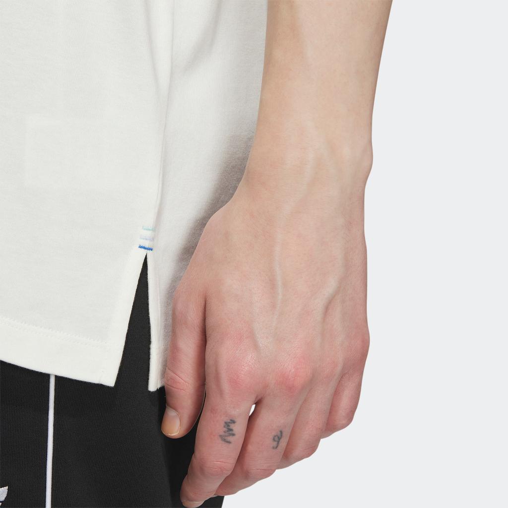 Adidas Originals Trefoil Logo Print Спортивная футболка с коротким рукавом Мужские топы Белые IP7543