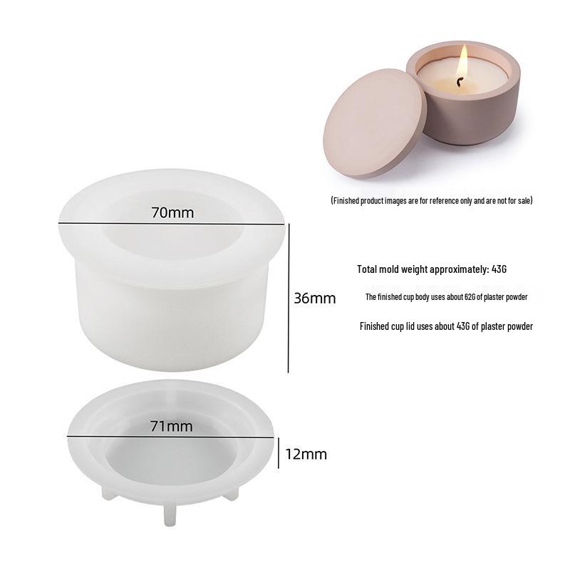Meimuer DIY Ароматерапевтическая гипсовая форма для свечей и Силиконовая форма для шкатулки для украшений из эпоксидной смолы