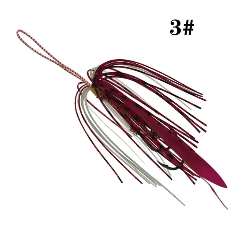 5 Pack High Carbon Steel Double Jigging Assist Hook Saltwater Fishing Hook Replacement Hook Vertical Jigs Lures Hook Set