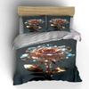 Glowing rose with sparkles. Bedding sets Duvet cover sets Duvet covers Pillowcases(1*Duvet Cover 2*Pillowcases without duvet insert)