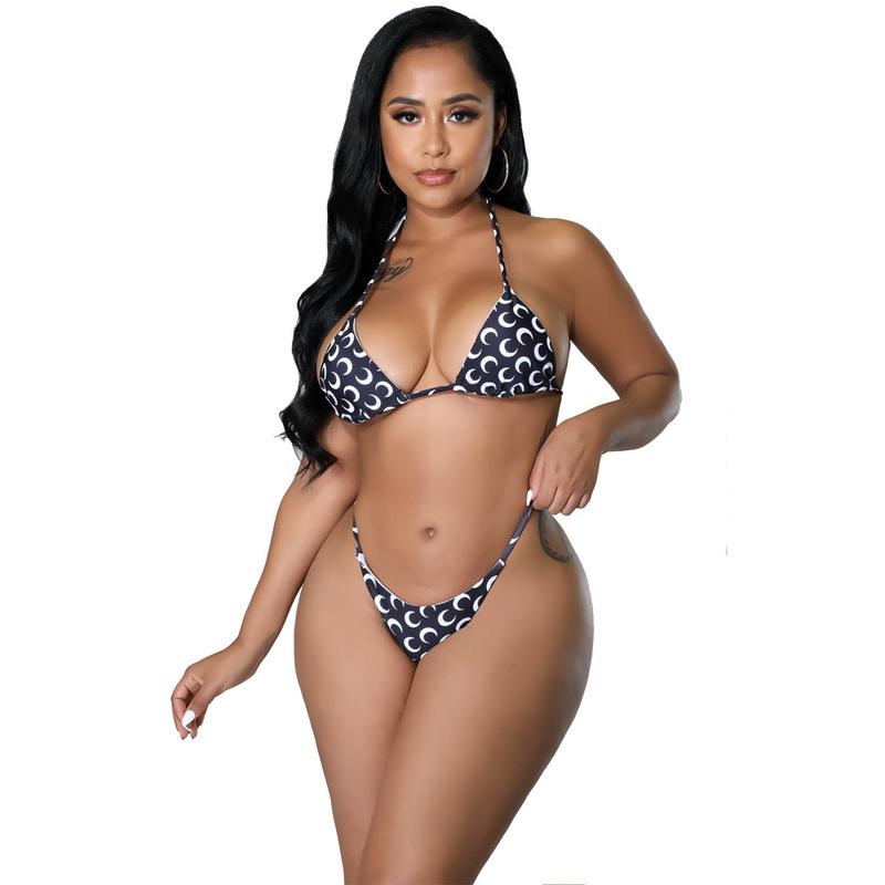 2022 сексуальный комплект бикини из 3 предметов, купальник с бретелькой через шею, сетка Moon, женская пляжная одежда, купальник Wave Point, женская пляжная юбка, черный комплект бикини