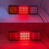 2X 12V 24V 30cm Car Truck Rear Stop Brake Tail Light Taillight Signal Lamp Indicator Trailer Truck Lorry Caravan Van Waterproof.