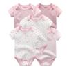 5 шт., летние мягкие хлопковые детские комбинезоны с мультяшным принтом для маленьких мальчиков и девочек, комбинезон, одежда