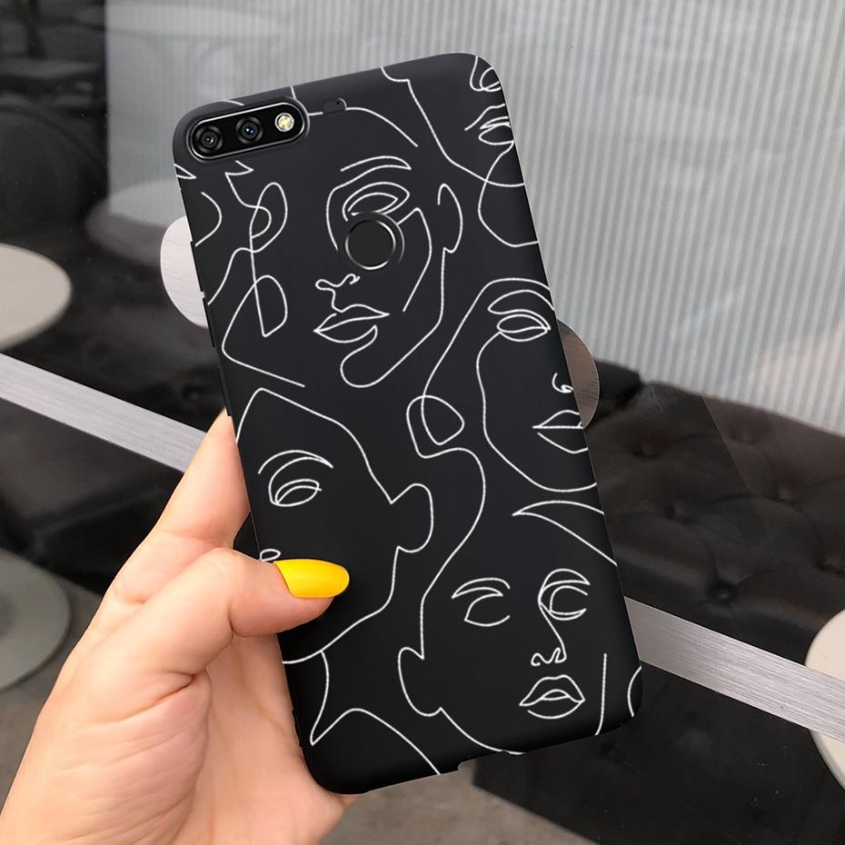 Для Huawei Y7 Prime 2018 Милый Принт Макарон Силиконовый Мягкий Чехол для Телефона Задняя Крышка Для Huawei Y7 (2018) Y7Prime LDN-LX3 LX2