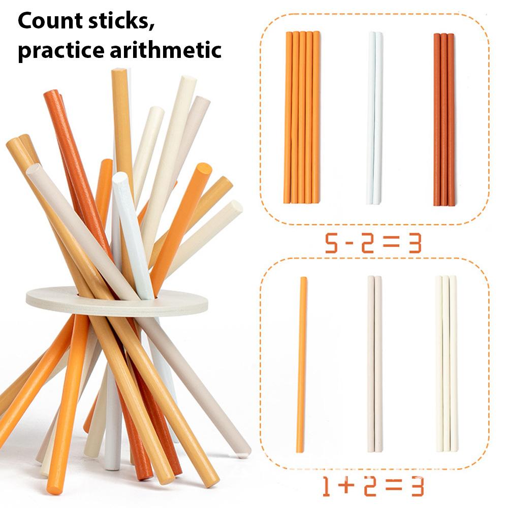 Набор деревянных музыкальных инструментов Настольная игра Красочные деревянные палочки и игральные кости Интересная интерактивная