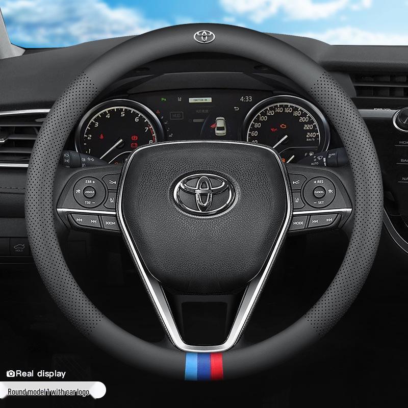 Чехол на руль Toyota Levin Hybrid из натуральной кожи - Универсальный всесезонный ультратонкий автомобильный аксессуар