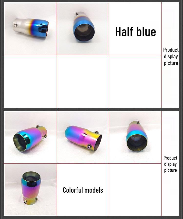 Stainless Steel Tailpipe for Toyota Prado, 10CRV, Haval H6, Reiz, ASX