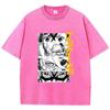 Cotton Washed Dandadan Okarun Tshirt Men Japanese Anime T Shirt Cartoon High Quality Tshirt Aesthetic Fashion Tee Male