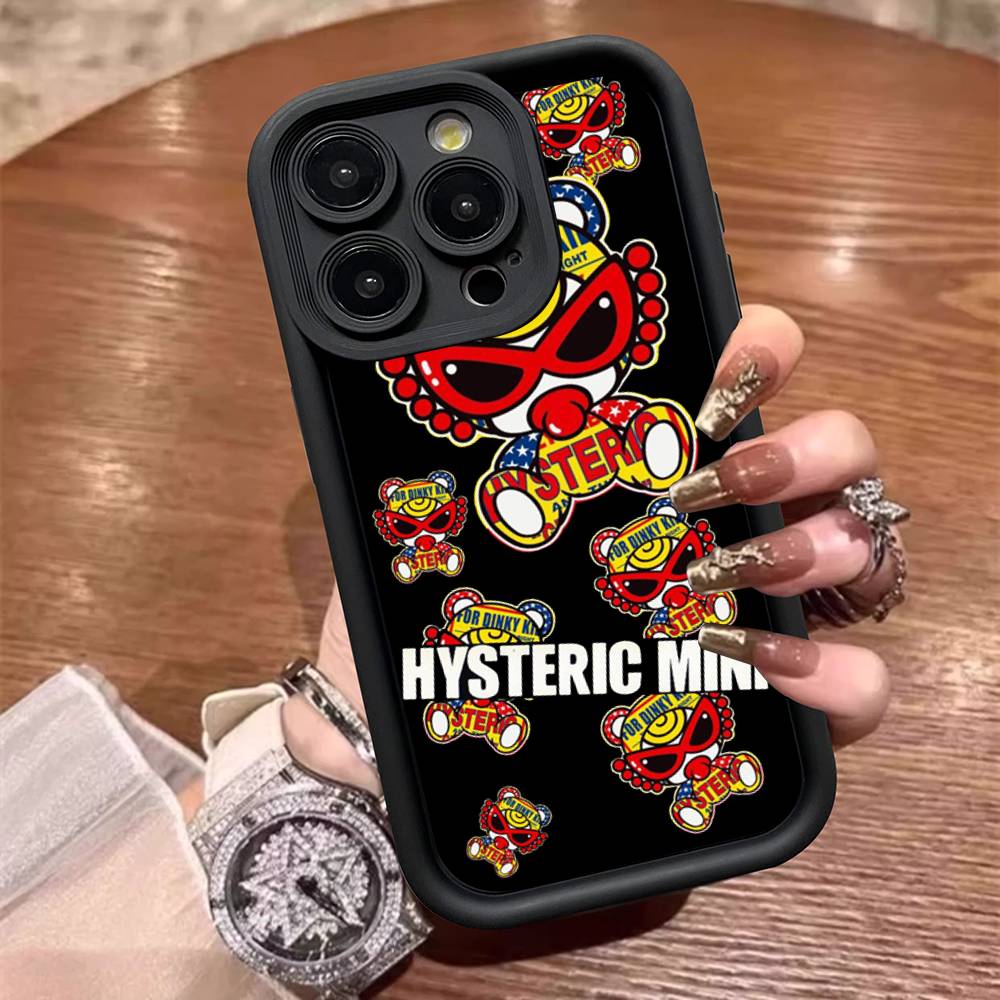 Fashion Brand H-Hysteric M-Mini Luxury TPU Phone Cover For Iphone 17 16 15 14 13 12 11 Pro Max Plus Case Cover