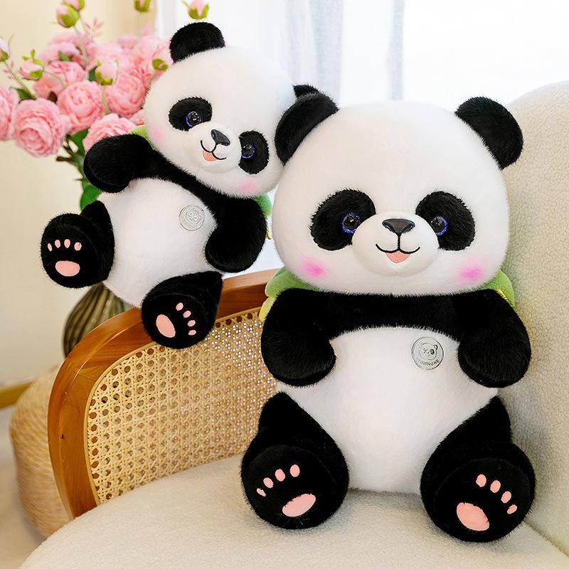 Creative Faucet Hat Panda Doll Plush Toy Giant Panda Doll Throw Pillow Sichuan Panda House Commemorative Gift