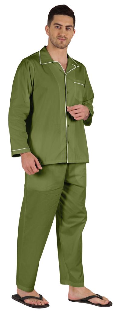 Inkmeso Мужские хлопковые пижамы, однотонная одежда для сна, одежда для дома, пижамный комплект с верхом и низом