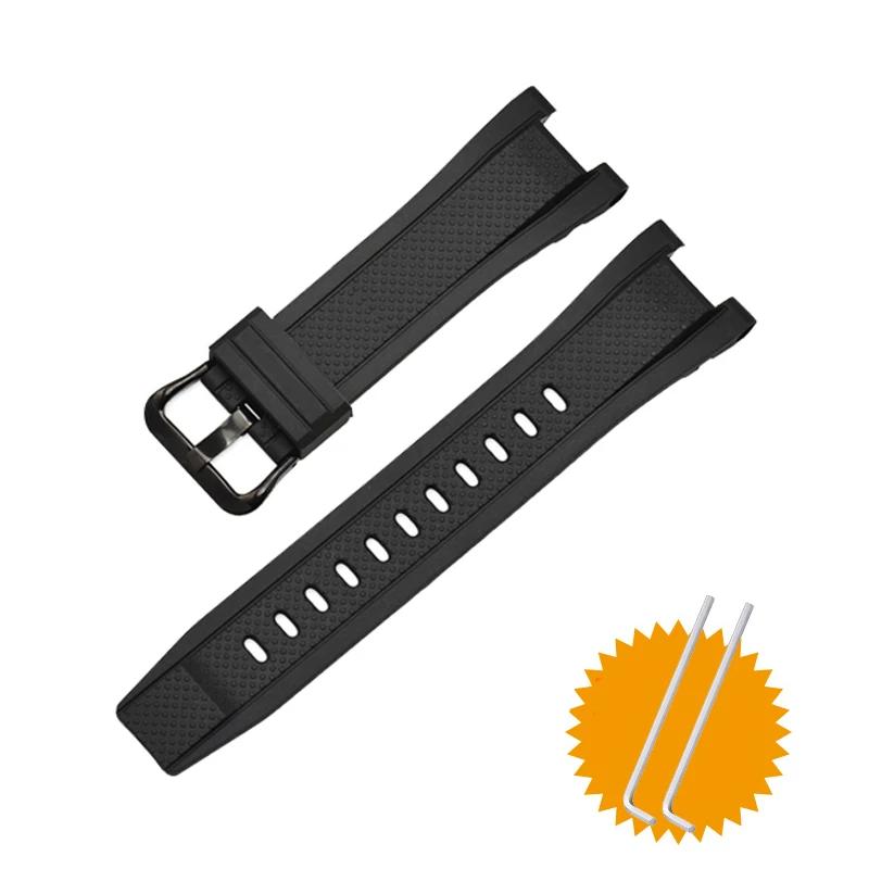 Силиконовый ремешок для часов Casio G-Shock GST-W120L S130L S310 B100 GST-W100G Мужской резиновый браслет на запястье Серия GST 26*14мм