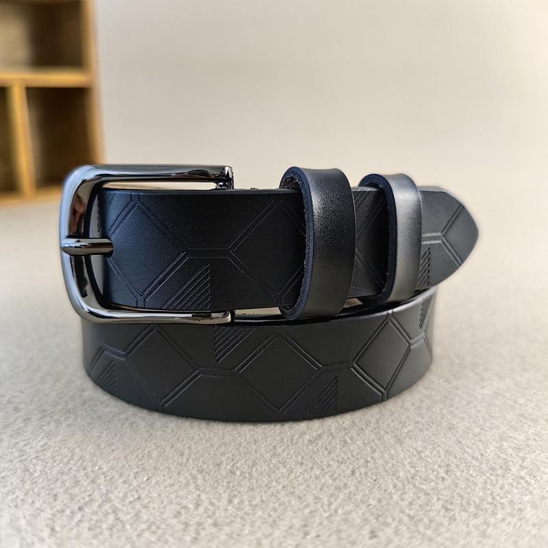 Leather Genuine Elegant Belt Women Alloy Pin Buckle Suitable Casual Outfits