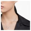 Swarovski Серьги Mesmera с инкрустацией, симметричное украшение, женский серебряный набор 5665829
