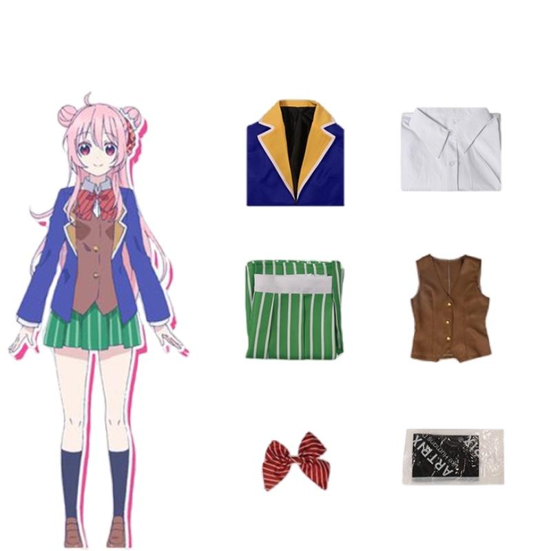 Потрясающий косплей-наряд Мацузаки Сато из Happy Sugar Life, идеально подходящий для поклонников аниме