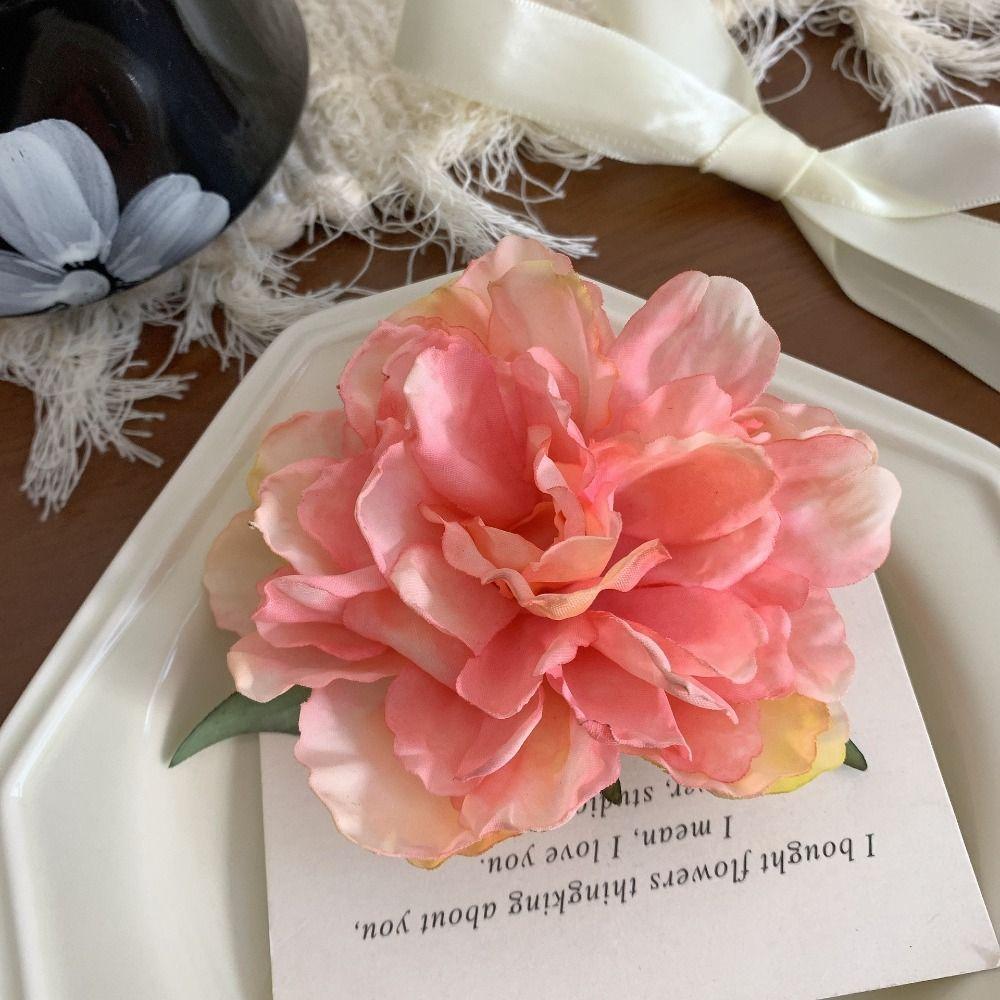 Cloth Rose Hairpin Bohemian Style Girl Hair Clip Cute Simulation Flower Hair Clip Wedding