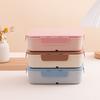 Portable Bento Lunch Box Plastic Lunchable Snack Containers  School Kids Office Worker