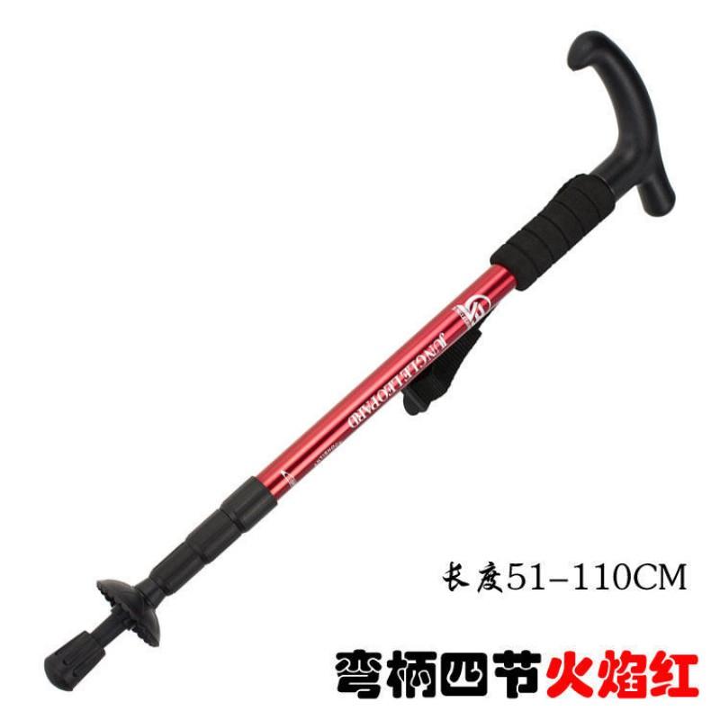 Adjustable Aluminum Trekking Pole With Shock Absorption T-Handle Hiking Climbing Walking Outdoor Adventure